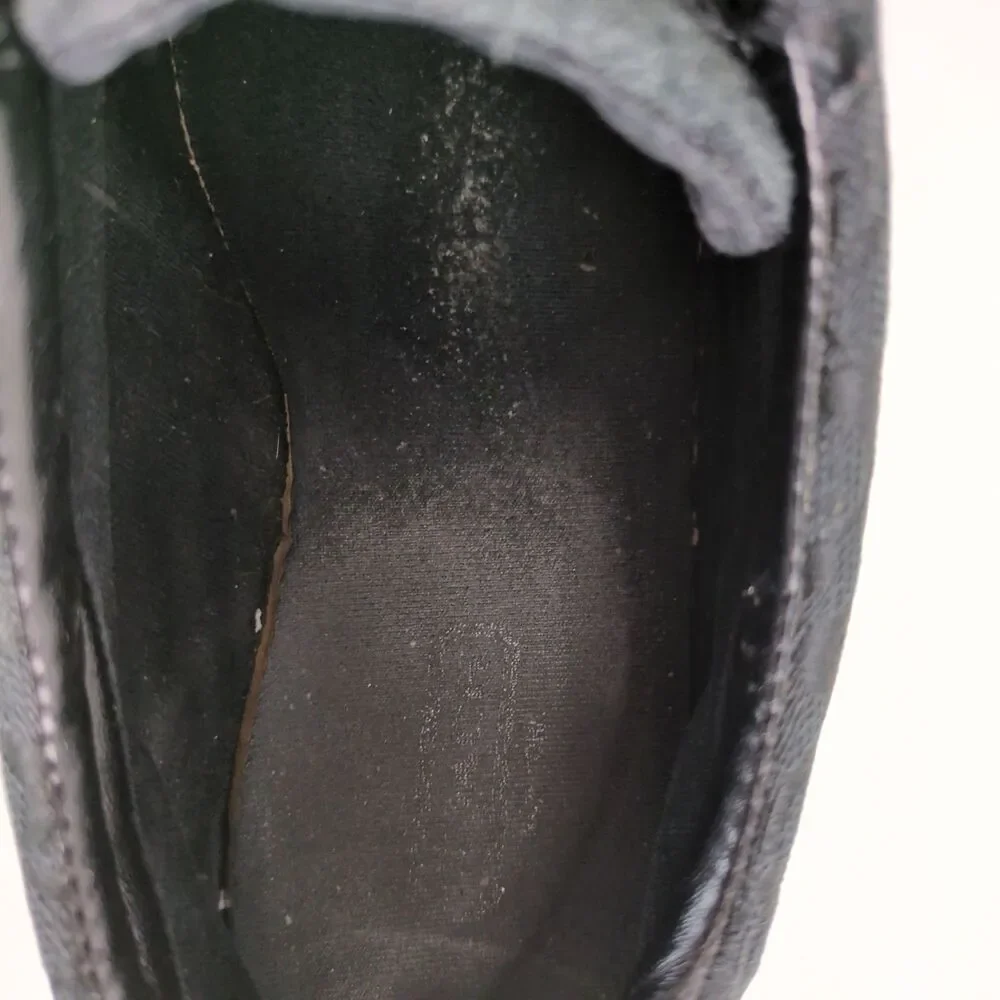 Coach Remonna Women's 8 Sneakers Driving Shoes Signature Jacquard & Black Suede - Picture 11 of 11